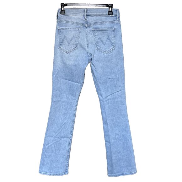Mother Lil Insider Sneak Size 27 Lost Art Blue Jeans Stretchy Boot Cut - Picture 3 of 14